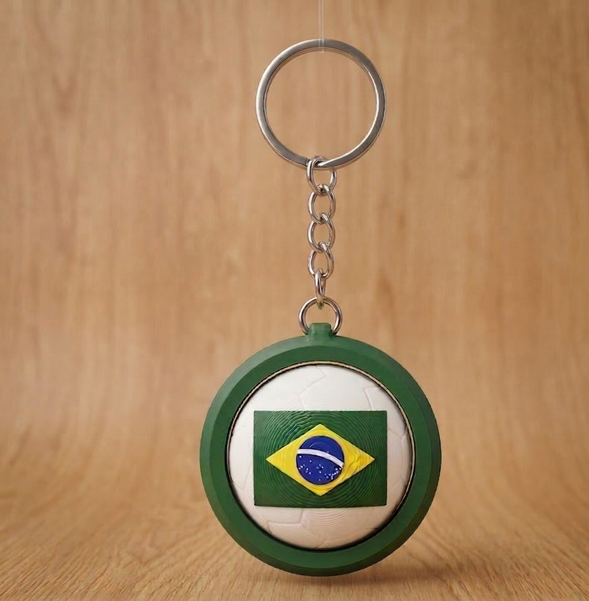Brazil themed keychain